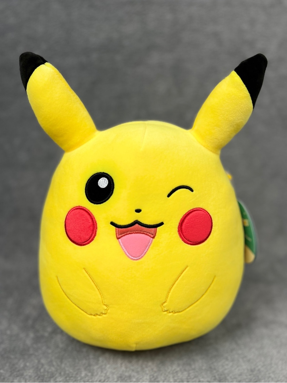 Pokemon Pikachu Winking 12” Squishmallows Plush Stuffed Toy Jazwares NEW NWT